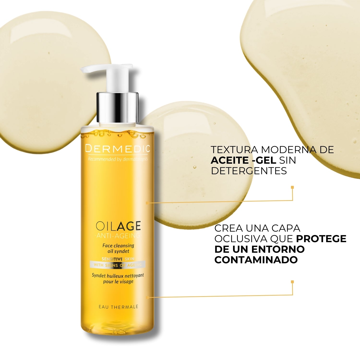 Limpiador Facial Syndet a Base de Aceite - OILAGE | Dermedic - Imagen 2