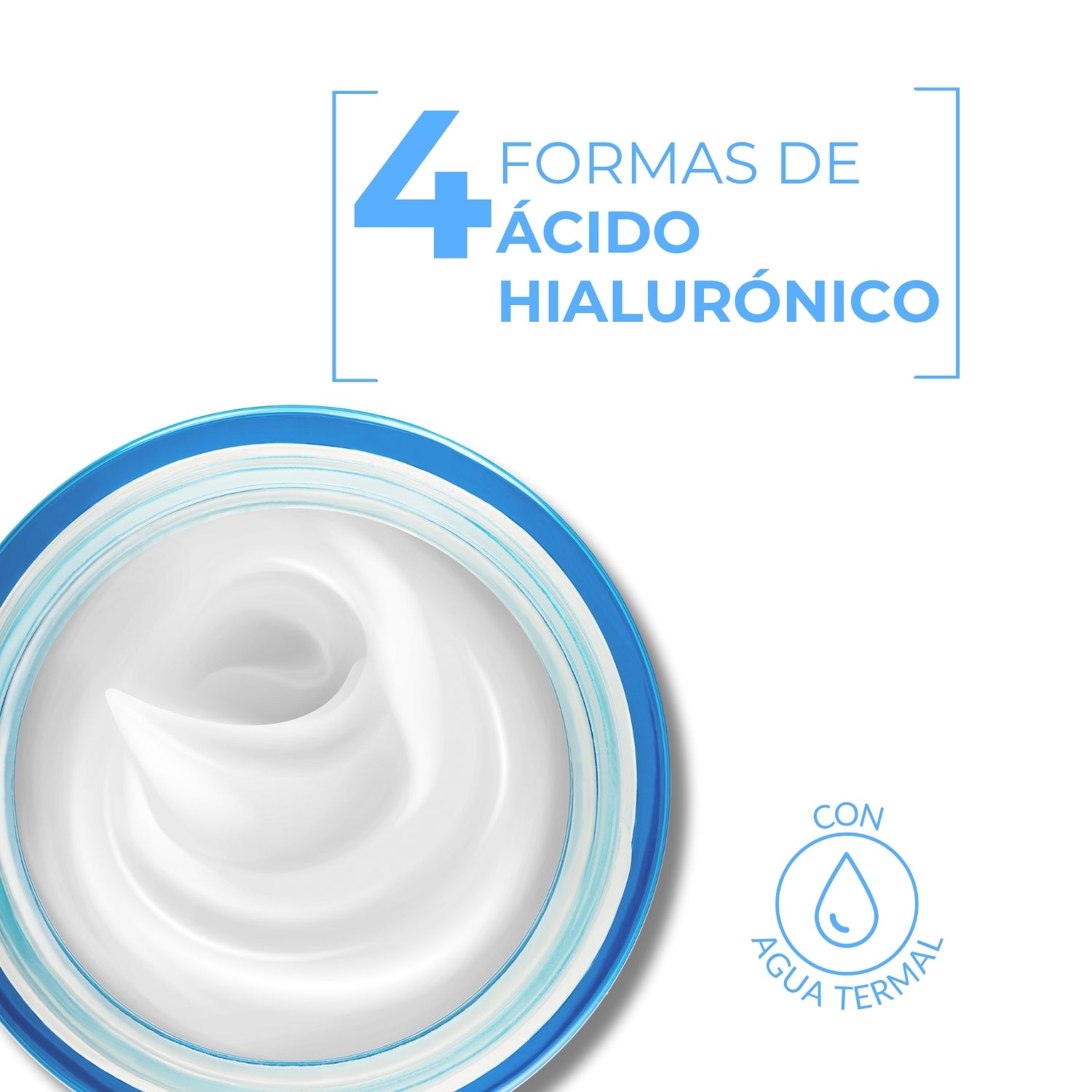 Crema de Día Hidratación Profunda Dermedic. Primer plano del envase con crema blanca. Detalles en azul y texto descriptivo.