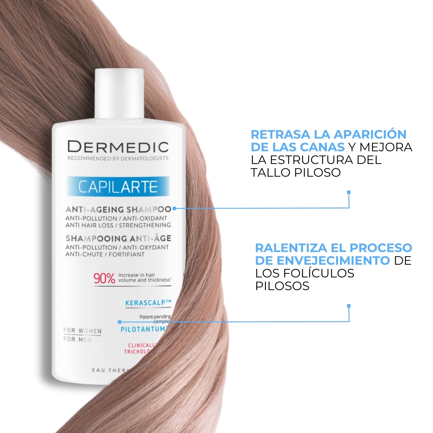 Champú Anti Ageing - CAPILARTE | Dermedic - Imagen 2