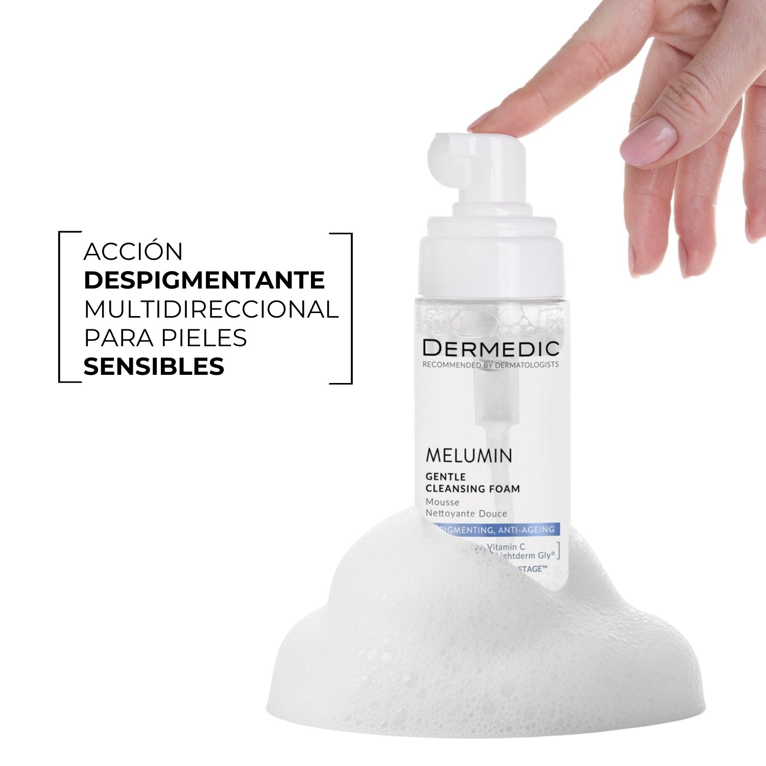 Espuma Limpiadora Antimanchas Suave - MELUMIN | Dermedic - Imagen 4