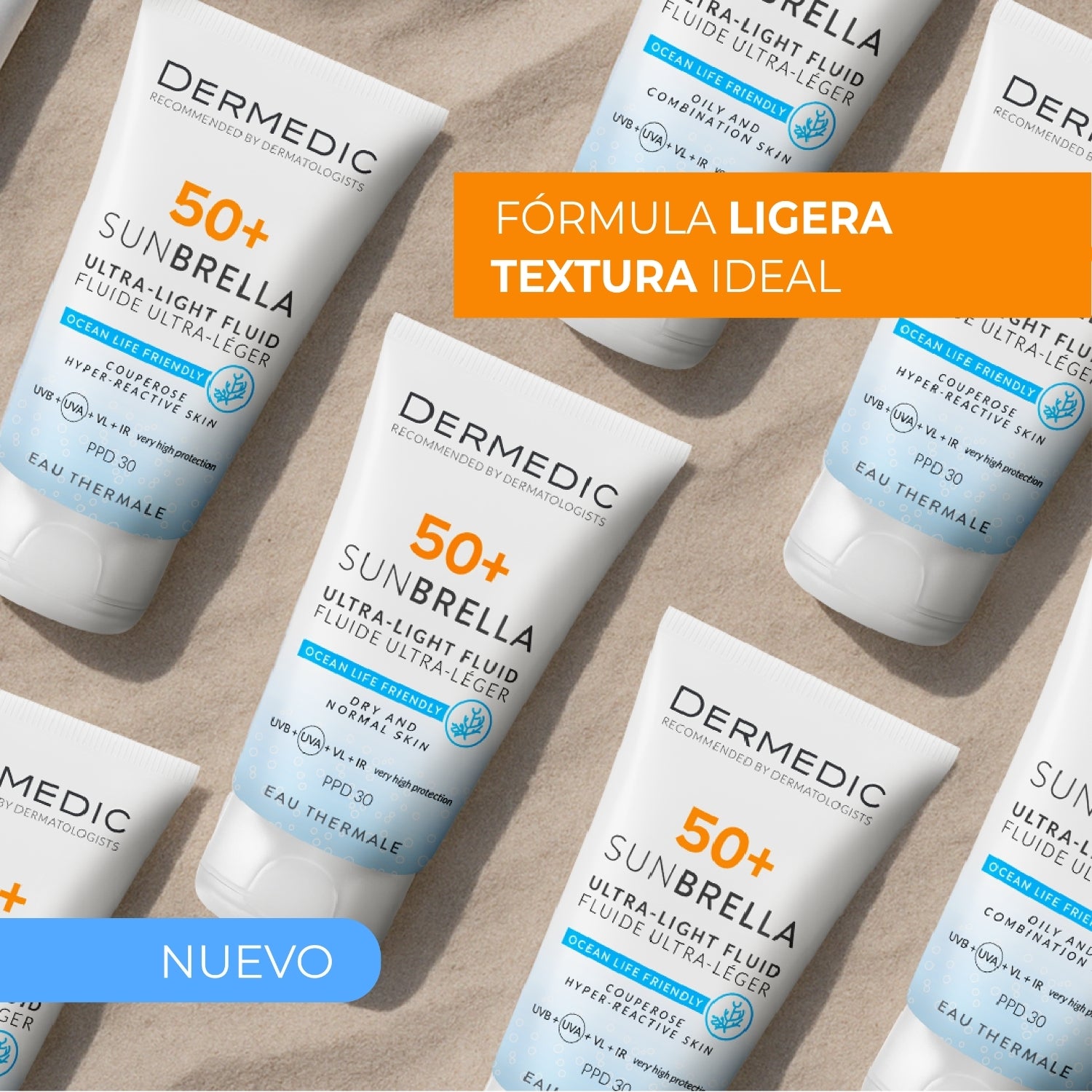 Fluido Ultraligero SPF 50+ Piel Grasa y Mixta - SUNBRELLA | Dermedic - Imagen 4