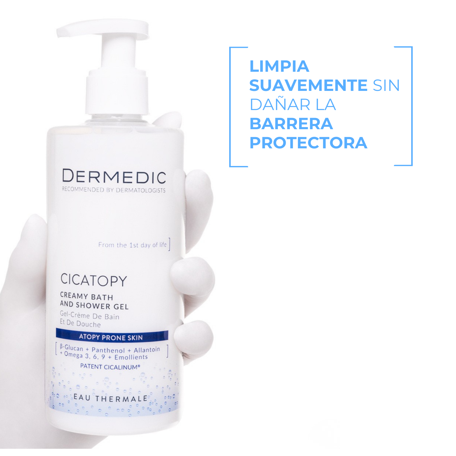 Gel Cremoso de Baño y Ducha para Adultos y Niños desde el 1er Día de Vida - CICATOPY | Dermedic - Imagen 4